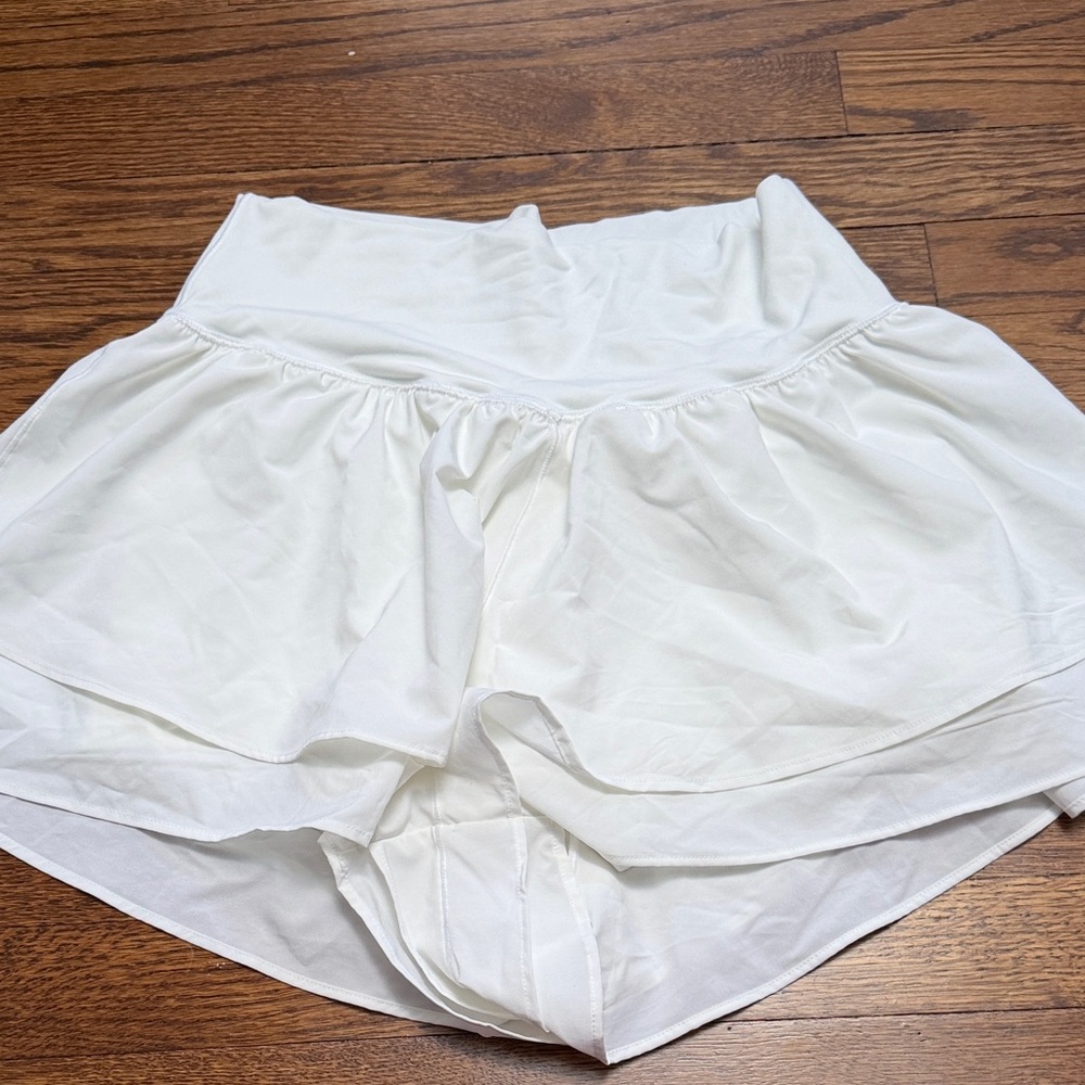 Aerie White Athletic Shorts